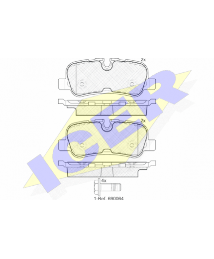 ICER Колодки дисковые