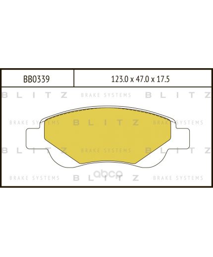 BLITZ Колодки дисковые 4 шт