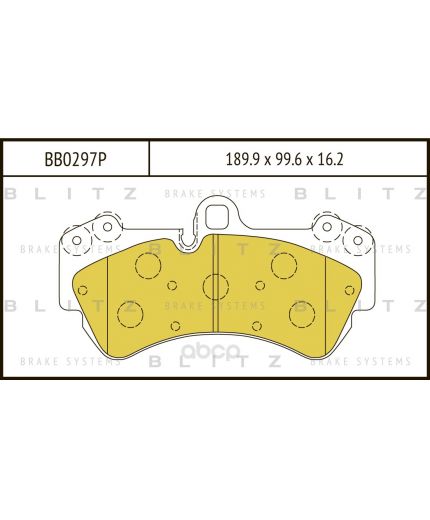 BLITZ Колодки дисковые 4 шт