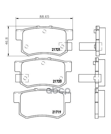 NISSHINBO Колодки дисковые комплект