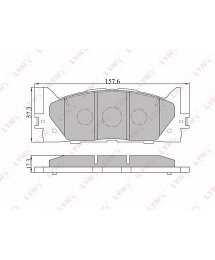 Lynxauto Колодки дисковые комплект