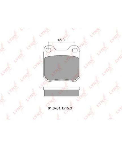 Lynxauto Колодки дисковые комплект