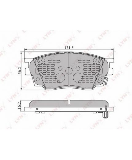 Lynxauto Колодки дисковые комплект