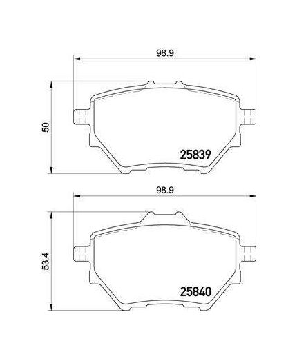 BREMBO Колодки дисковые комплект