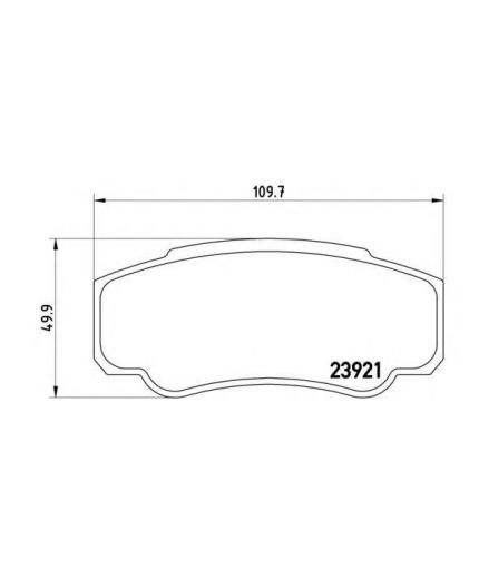 BREMBO Колодки дисковые комплект