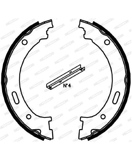 Ferodo Колодки барабанные комплект