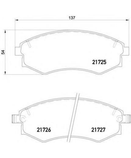BOSCH Колодки дисковые комплект