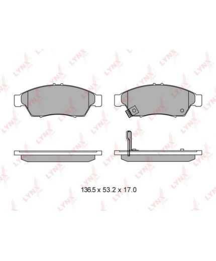 Lynxauto Колодки дисковые комплект