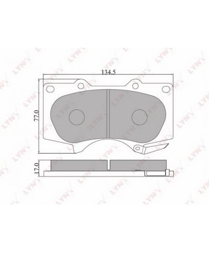 Lynxauto Колодки дисковые комплект