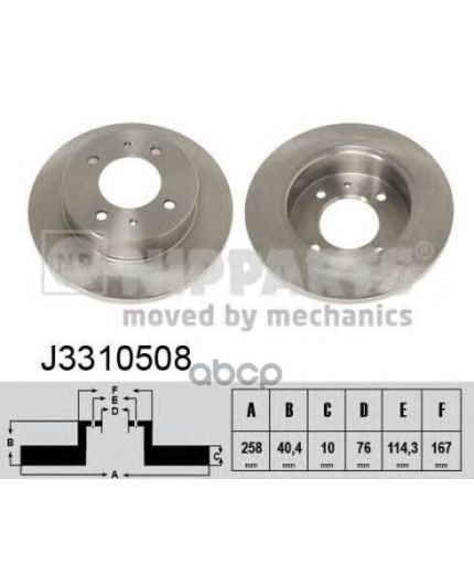 NIPPARTS Тормозной диск