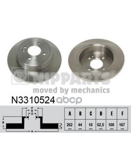 NIPPARTS Тормозной диск