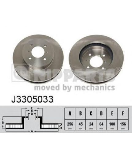 NIPPARTS Тормозной диск