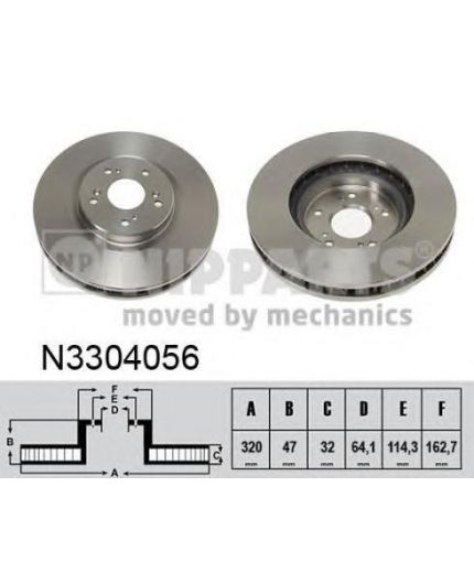 NIPPARTS Тормозной диск