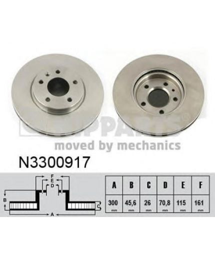 NIPPARTS Тормозной диск