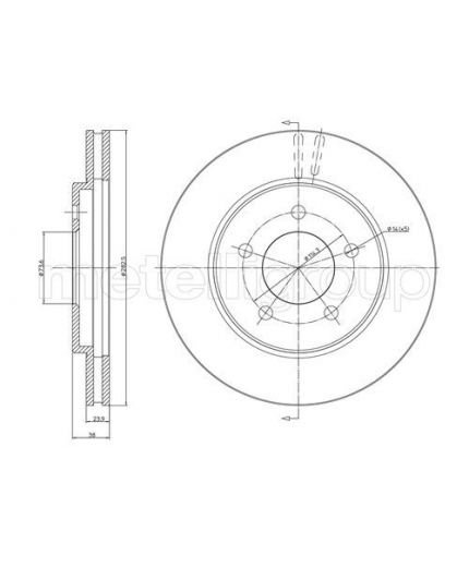 METELLI Тормозной диск