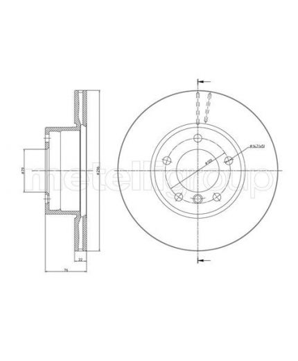 METELLI Тормозной диск