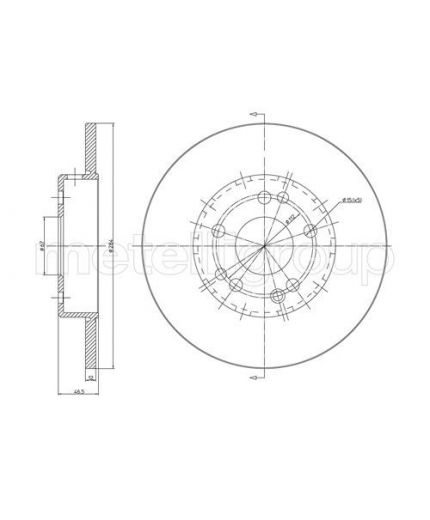 METELLI Тормозной диск