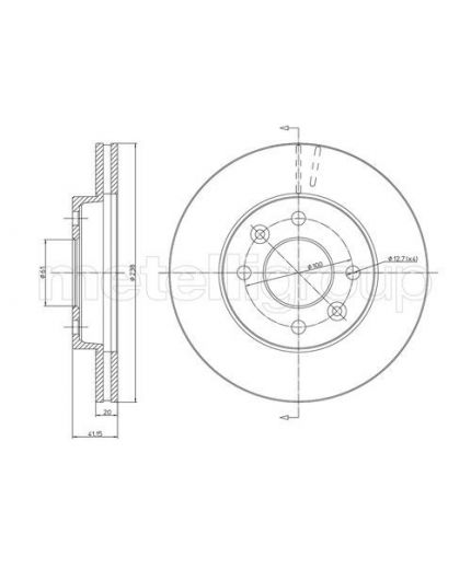 METELLI Тормозной диск