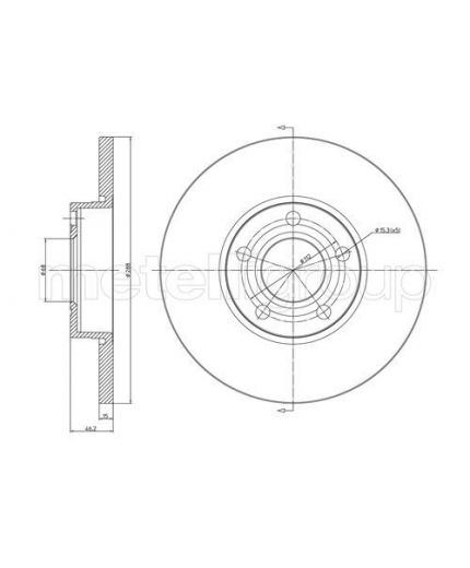 METELLI Тормозной диск