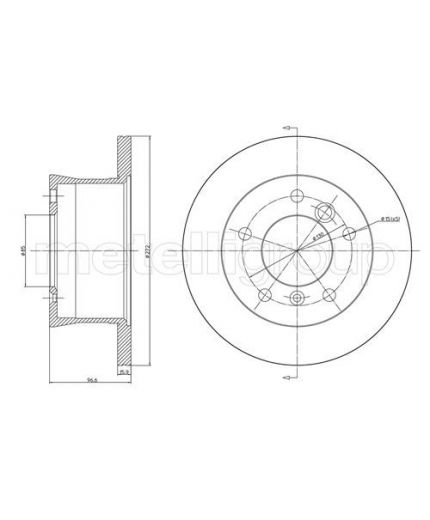 METELLI Тормозной диск