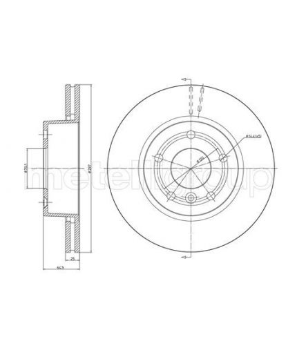 METELLI Тормозной диск