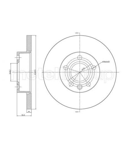 METELLI Тормозной диск