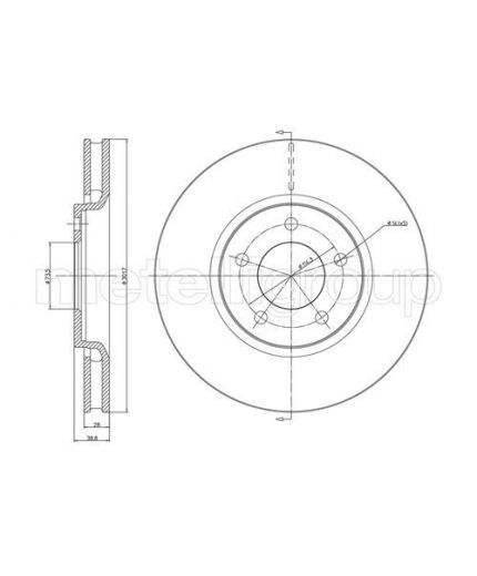 METELLI Тормозной диск