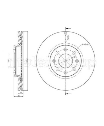 METELLI Тормозной диск
