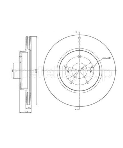 METELLI Тормозной диск