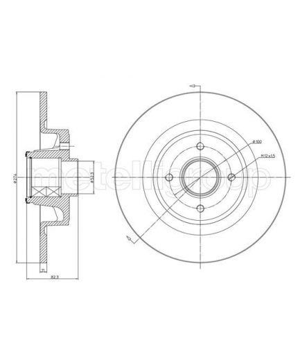 METELLI Тормозной диск