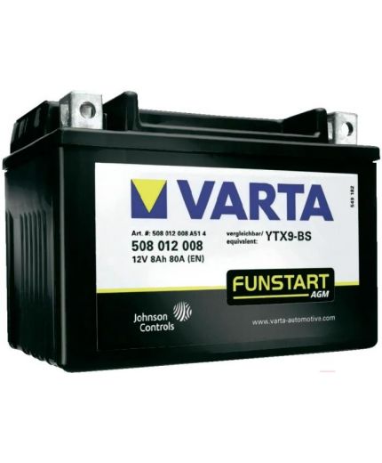 VARTA YTX9-4, YTX9-BS 508 012 008 (8 А/ч)