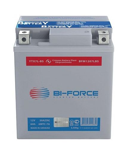 AGM TAB YTX7L-BS (6 А/ч) 75А