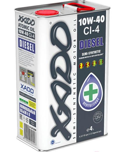 Моторное масло XADO Atomic OIL CI-4 DIESEL 10W-40 4л