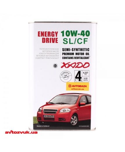 Моторное масло XADO Atomic OIL SL/CF 10W-40 4л