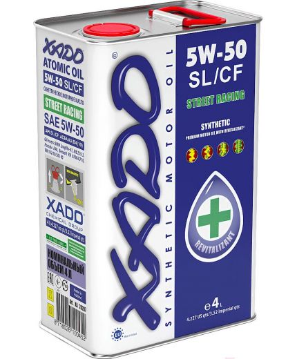 Моторное масло XADO Atomic OIL SL/CF 5W-50 4л