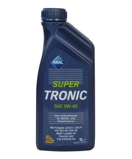 Моторное масло ARAL SuperTronic 0W-40 1л