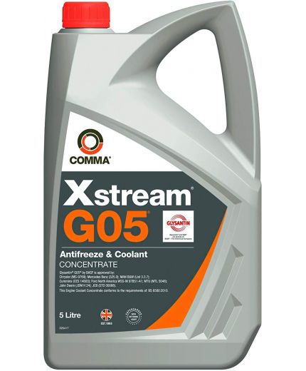 Антифриз COMMA YELLOW концентрат желтый G05 5л