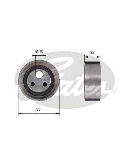GATES Ролик натяжной ГРМ