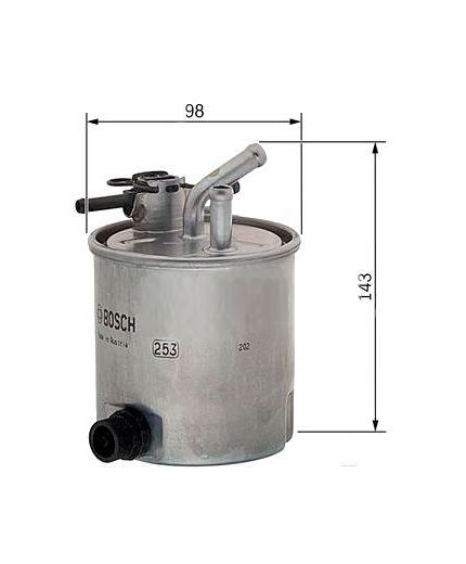 BOSCH Фильтр топливный