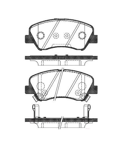 REMSA Колодки дисковые передние