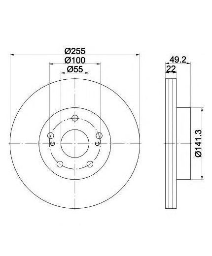 Textar Тормозной диск с покрытием PRO