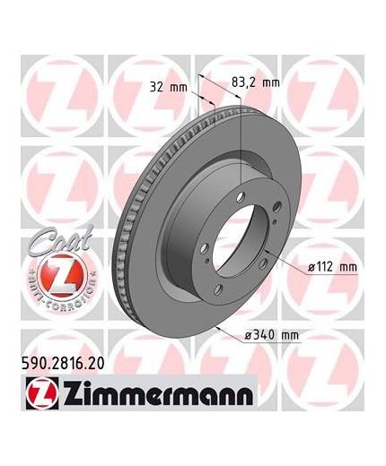 ZIMMERMANN Тормозной диск