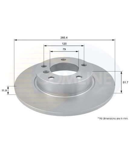 COMLINE Тормозной диск передний