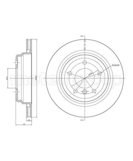 METELLI Тормозной диск