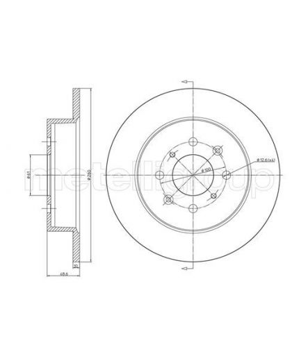 METELLI Тормозной диск