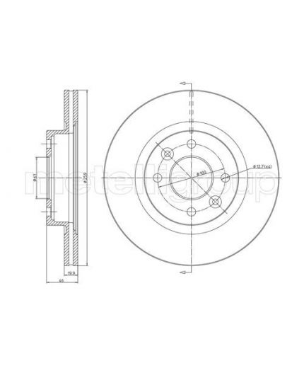 METELLI Тормозной диск