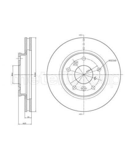 METELLI Тормозной диск