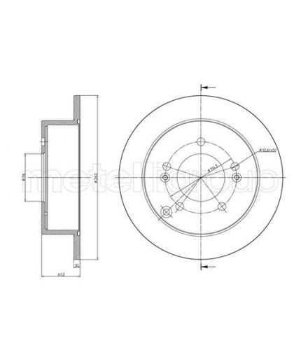 METELLI Тормозной диск