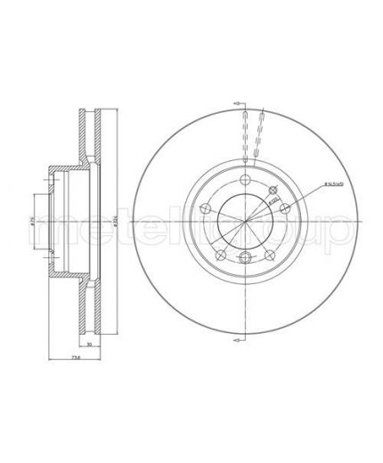 METELLI Тормозной диск