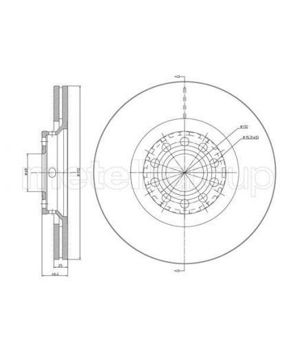 METELLI Тормозной диск